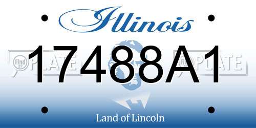 17488A1 Illinois License Plate