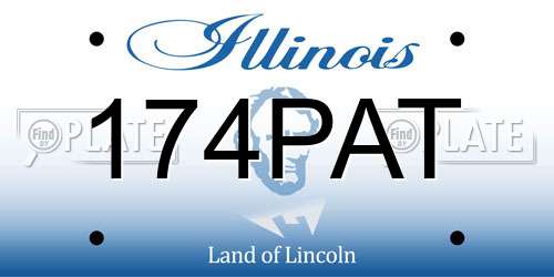 174PAT Illinois License Plate