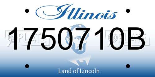 1750710B Illinois License Plate