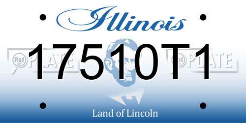 17510T1 Illinois License Plate
