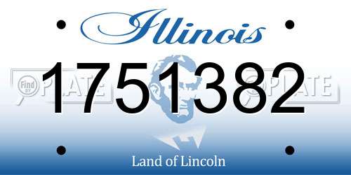 1751382 Illinois License Plate