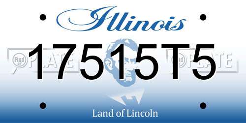 17515T5 Illinois License Plate