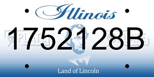 1752128B Illinois License Plate