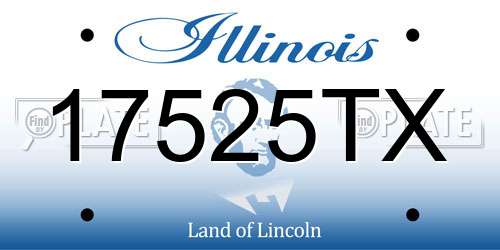 17525TX Illinois License Plate