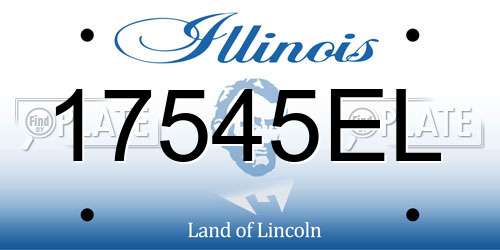 17545EL Illinois License Plate