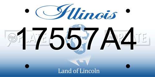 17557A4 Illinois License Plate