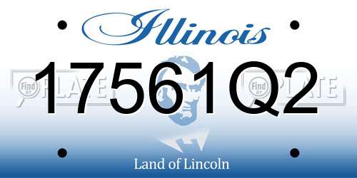 17561Q2 Illinois License Plate