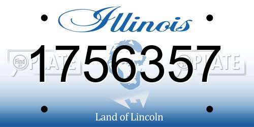 1756357 Illinois License Plate