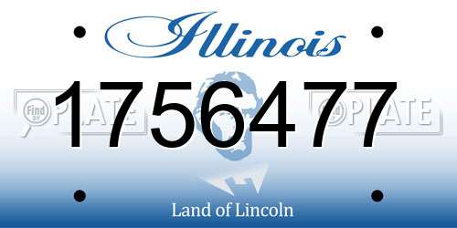 1756477 Illinois License Plate