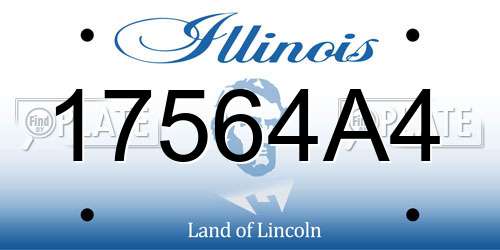 17564A4 Illinois License Plate