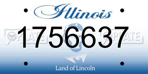 1756637 Illinois License Plate