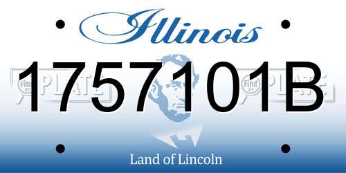 1757101B Illinois License Plate