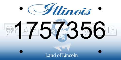 1757356 Illinois License Plate