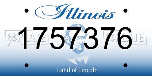 1757376 Illinois License Plate