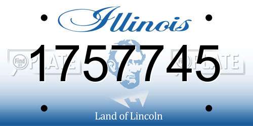 1757745 Illinois License Plate