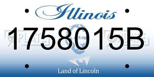 1758015B Illinois License Plate