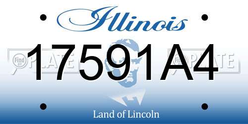 17591A4 Illinois License Plate