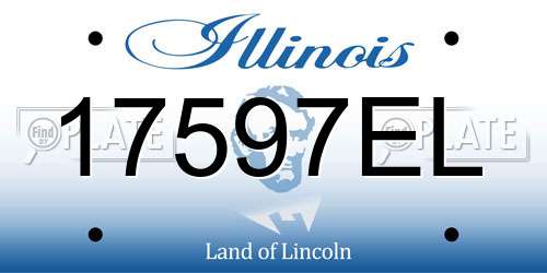 17597EL Illinois License Plate