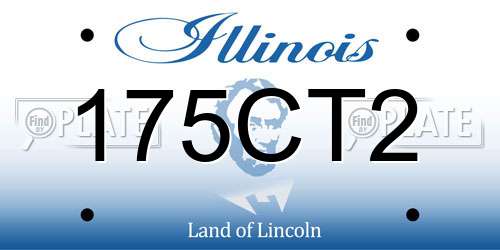 175CT2 Illinois License Plate