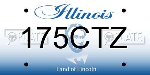 175CTZ Illinois License Plate