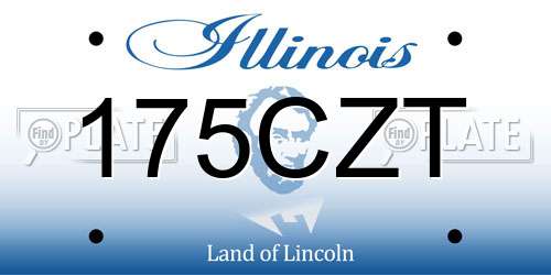 175CZT Illinois License Plate