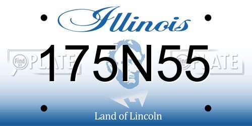 175N55 Illinois License Plate
