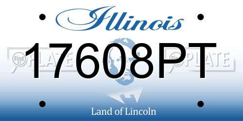 17608PT Illinois License Plate
