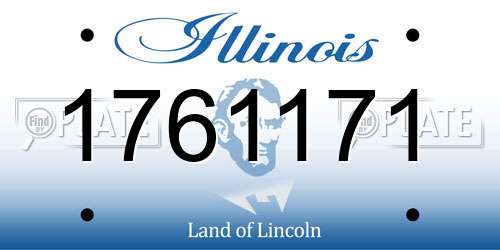 1761171 Illinois License Plate