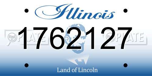 1762127 Illinois License Plate