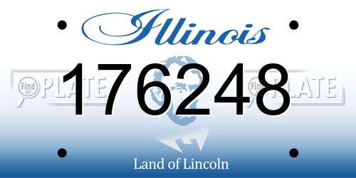 176248 Illinois License Plate