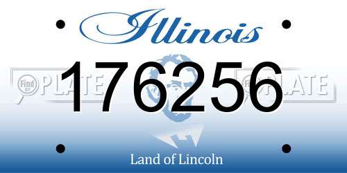 176256 Illinois License Plate