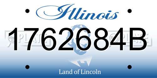 1762684B Illinois License Plate