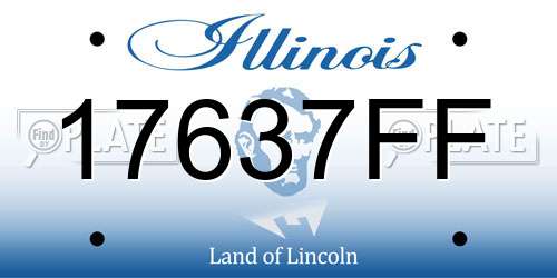 17637FF Illinois License Plate