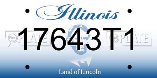 17643T1 Illinois License Plate