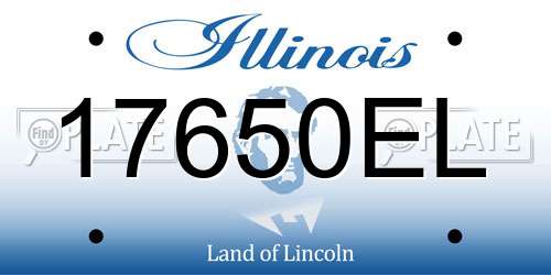 17650EL Illinois License Plate