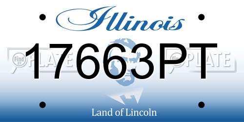 17663PT Illinois License Plate