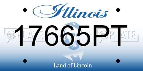 17665PT Illinois License Plate