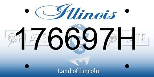 176697H Illinois License Plate