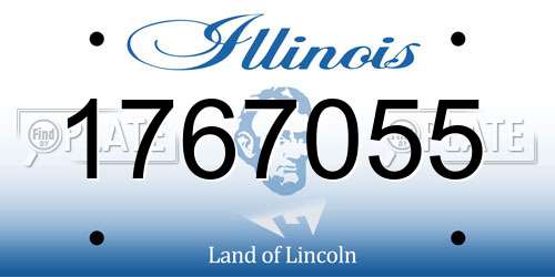 1767055 Illinois License Plate