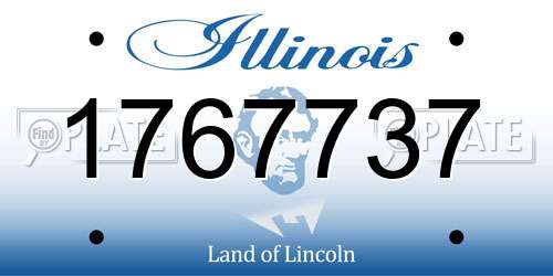 1767737 Illinois License Plate
