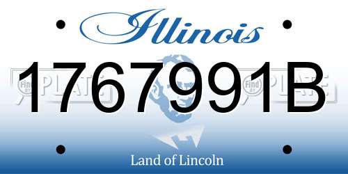 1767991B Illinois License Plate