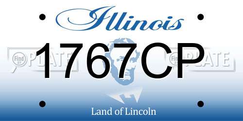1767CP Illinois License Plate