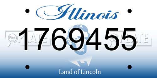 1769455 Illinois License Plate
