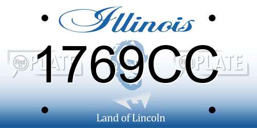 1769CC Illinois License Plate