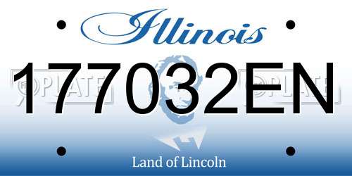 177032EN Illinois License Plate
