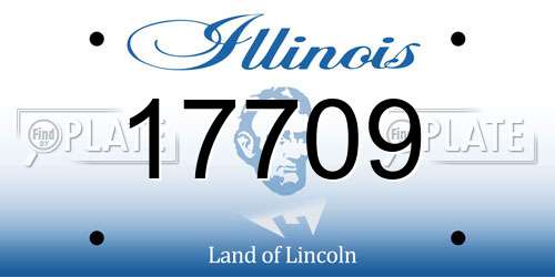 17709 Illinois License Plate
