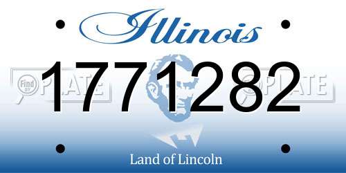1771282 Illinois License Plate
