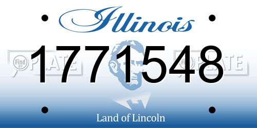1771548 Illinois License Plate