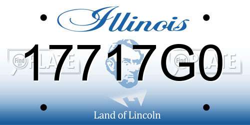 17717G0 Illinois License Plate