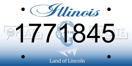 1771845 Illinois License Plate